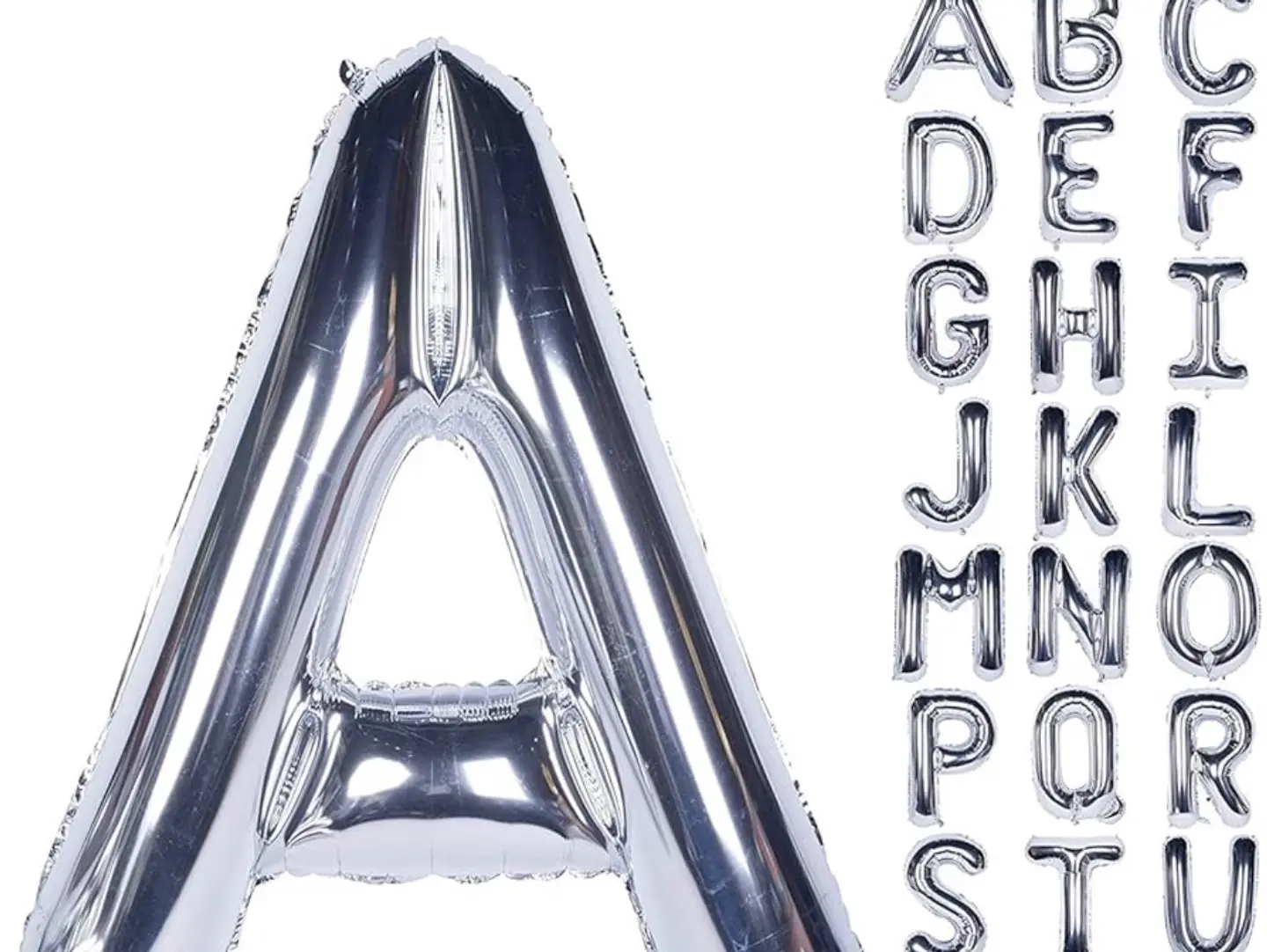 In Silver Color, Size 34 Letter