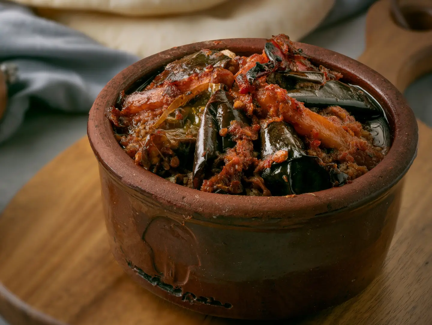 Mousagah With Minced Meat Tagine
