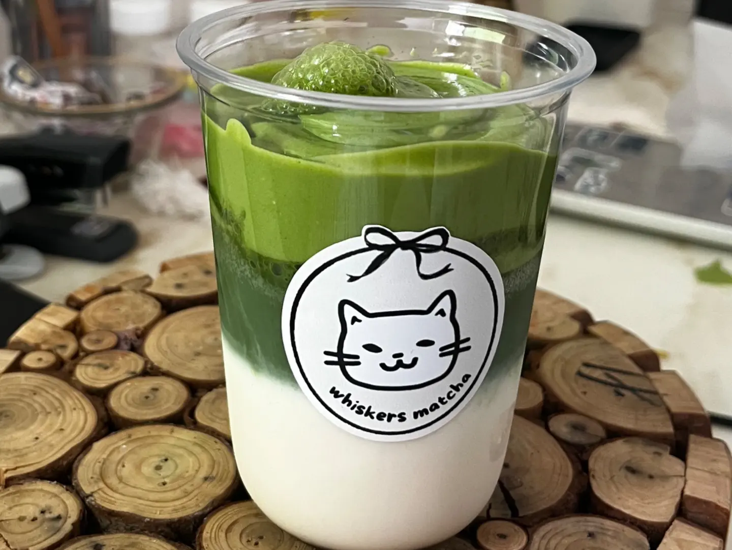 Matcha Latte With Matcha Cream