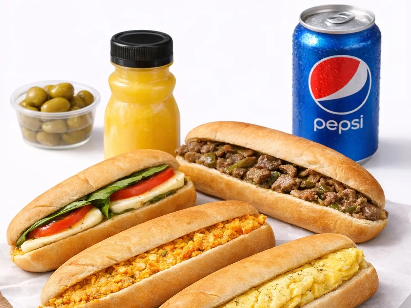 Four Sandwiches Of Your Choice With Two Drinks