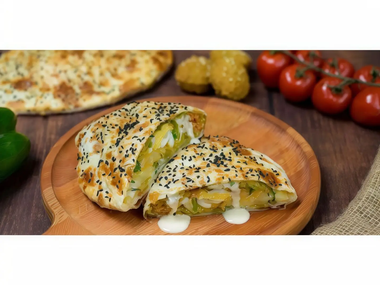 فطيرة طعمية مع الجبنة