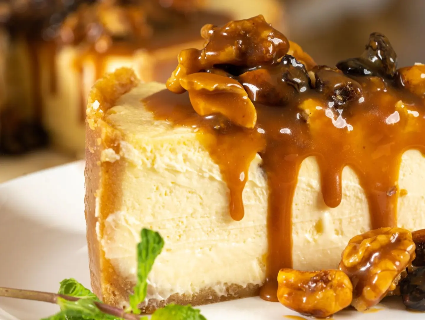 Date Walnut Cheesecake