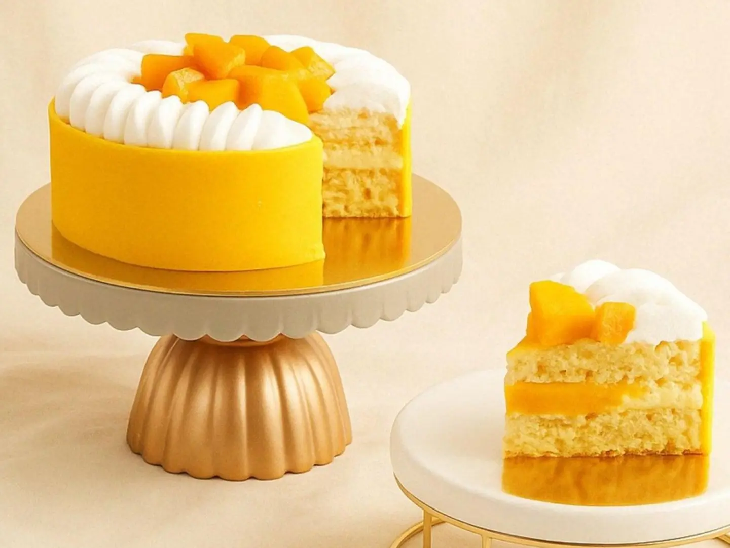 Saffron Mango Cake