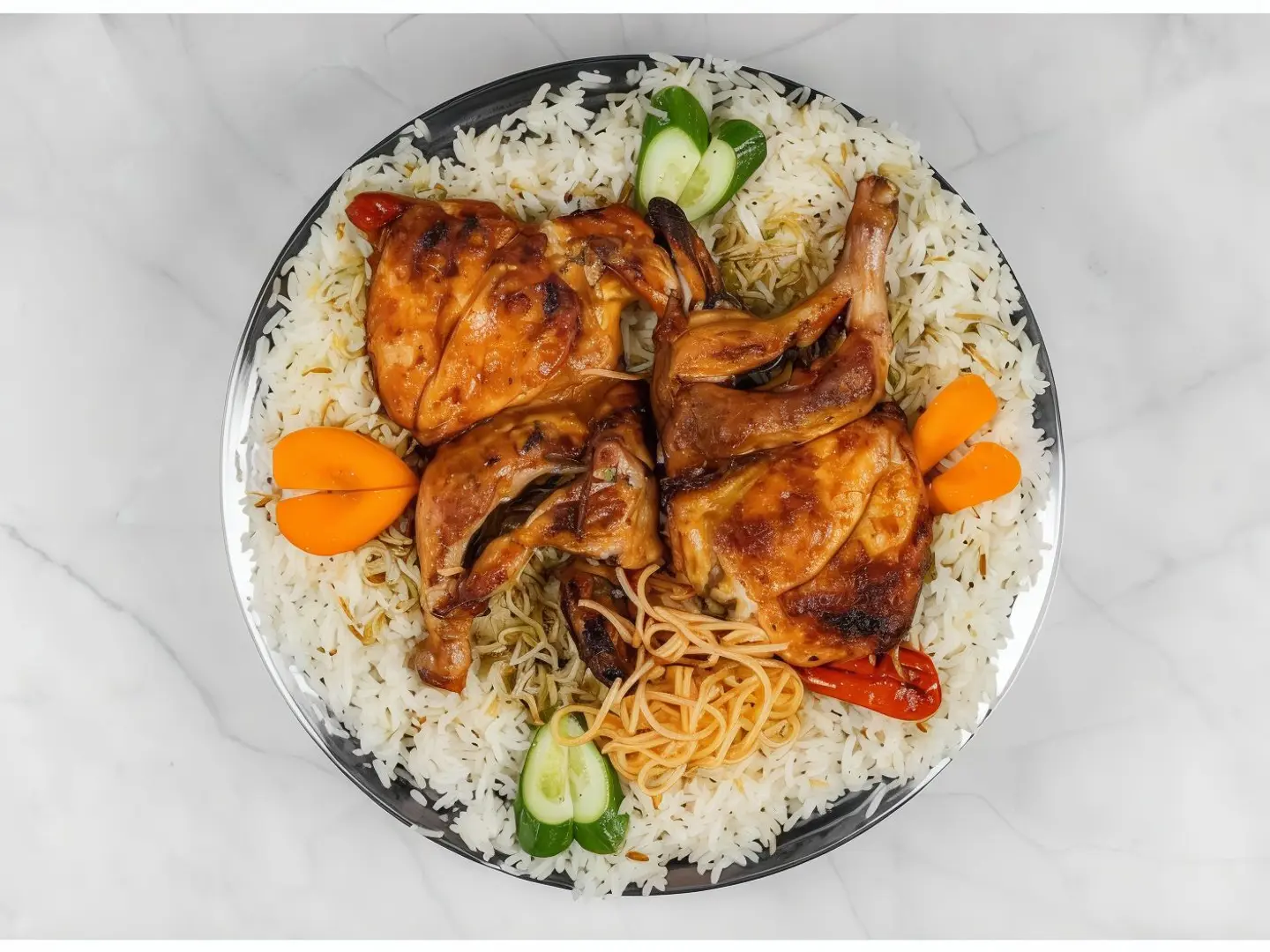 Madbi With Haneeth Rice - Half Chicken