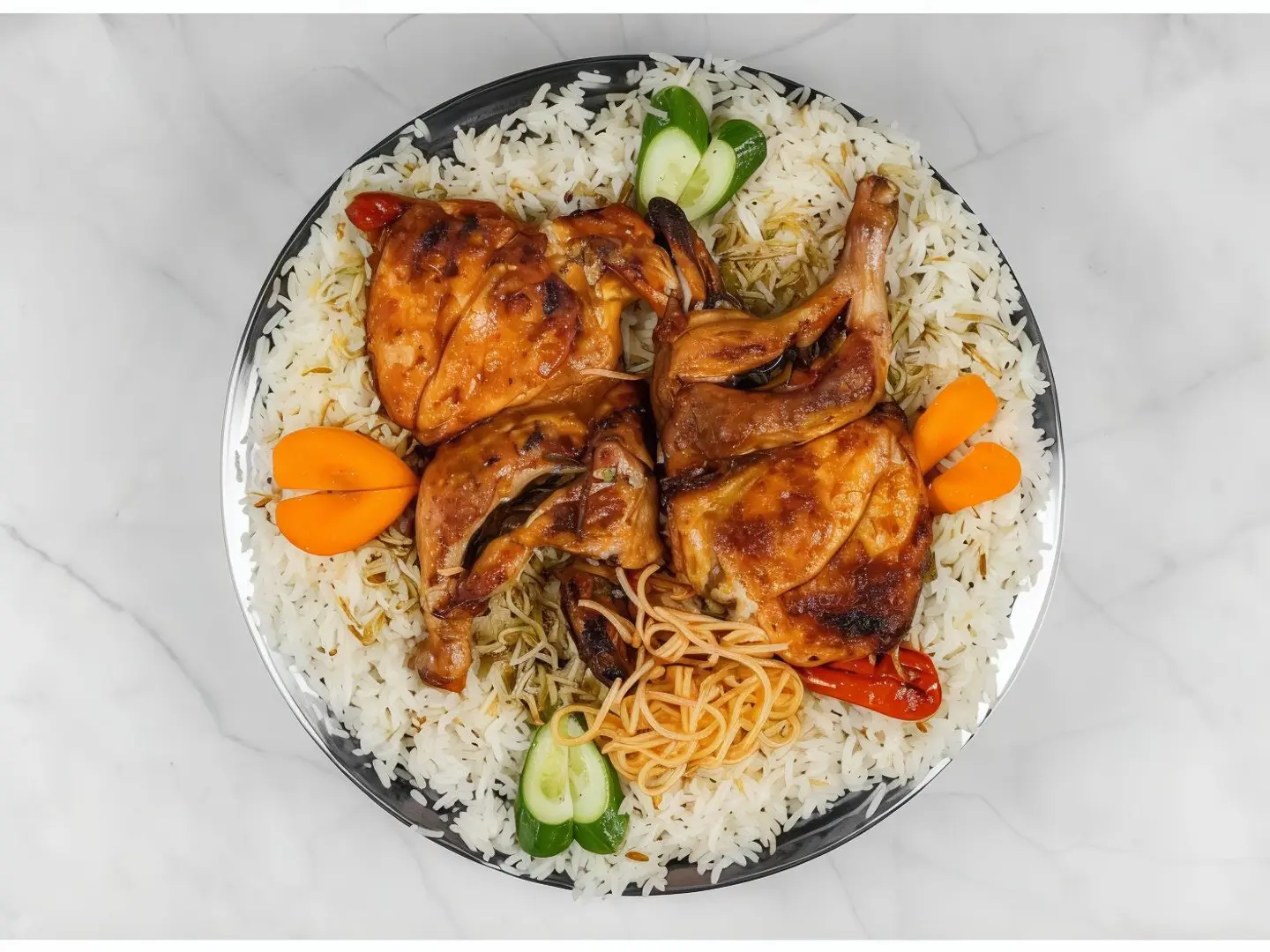 Madbi With Traditional Rice - Half Chicken