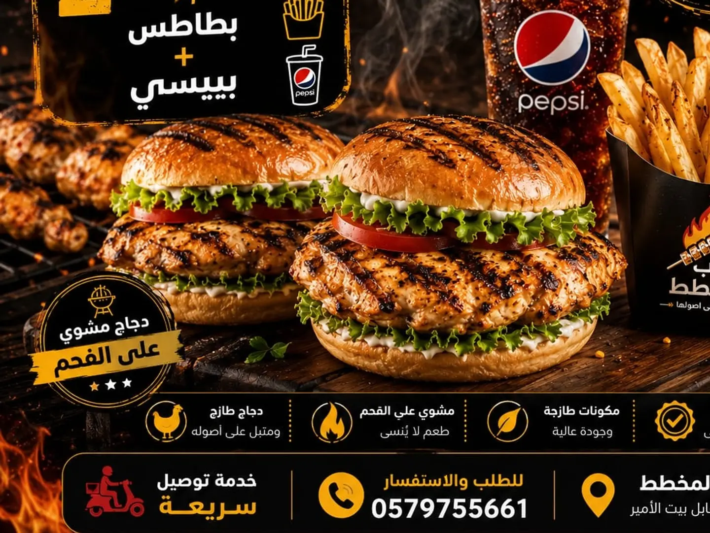 2 Grilled Chicken Burgers