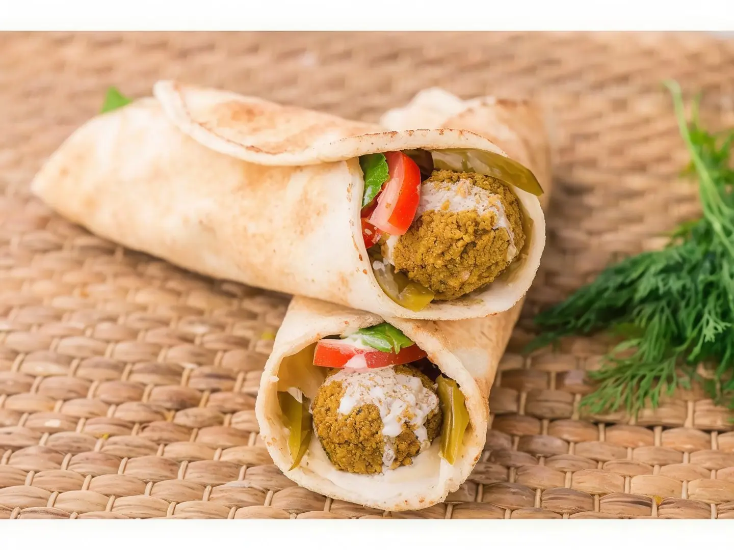 Falafel With Hummus Sandwich