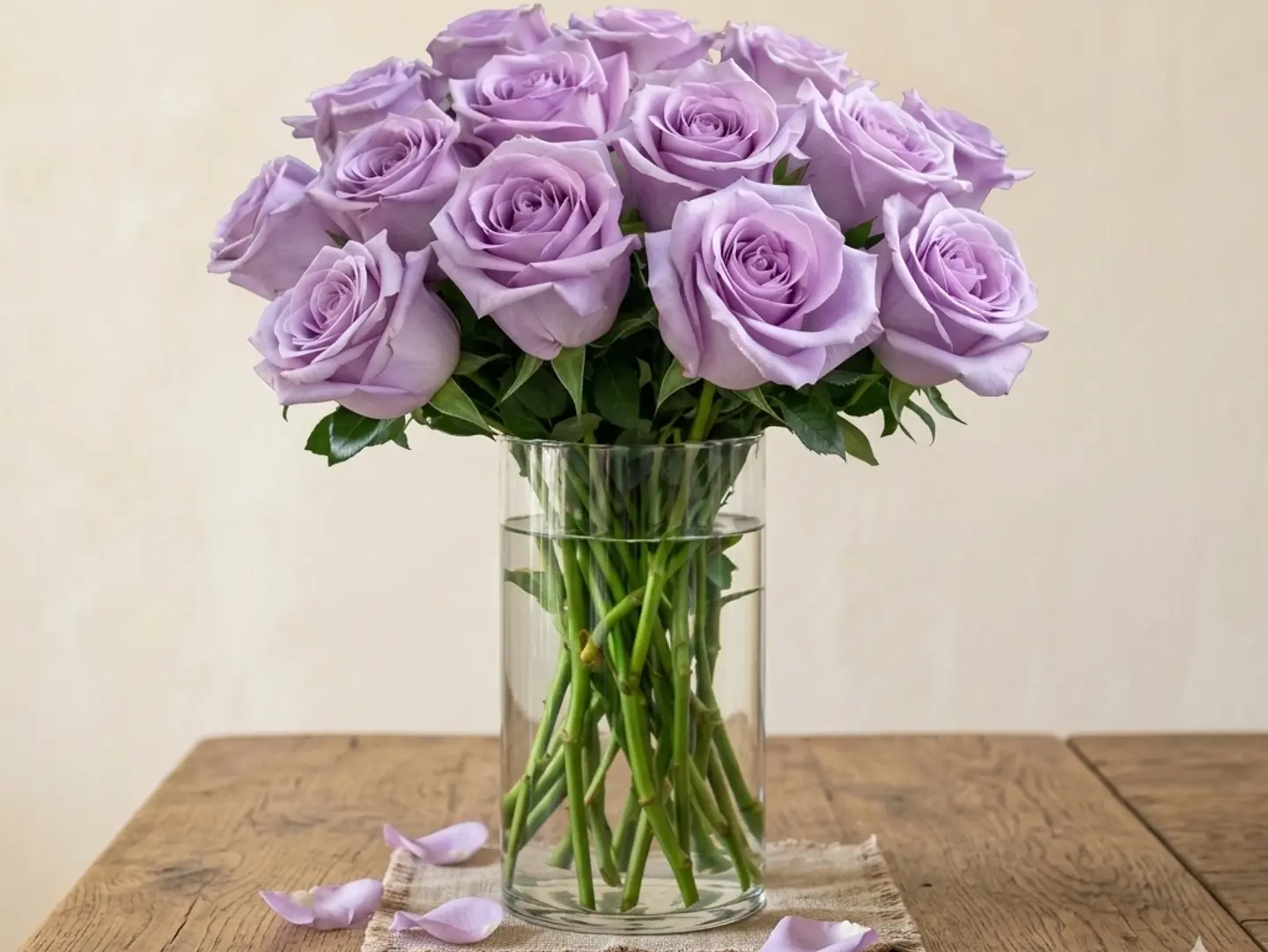Purple Rose Vase