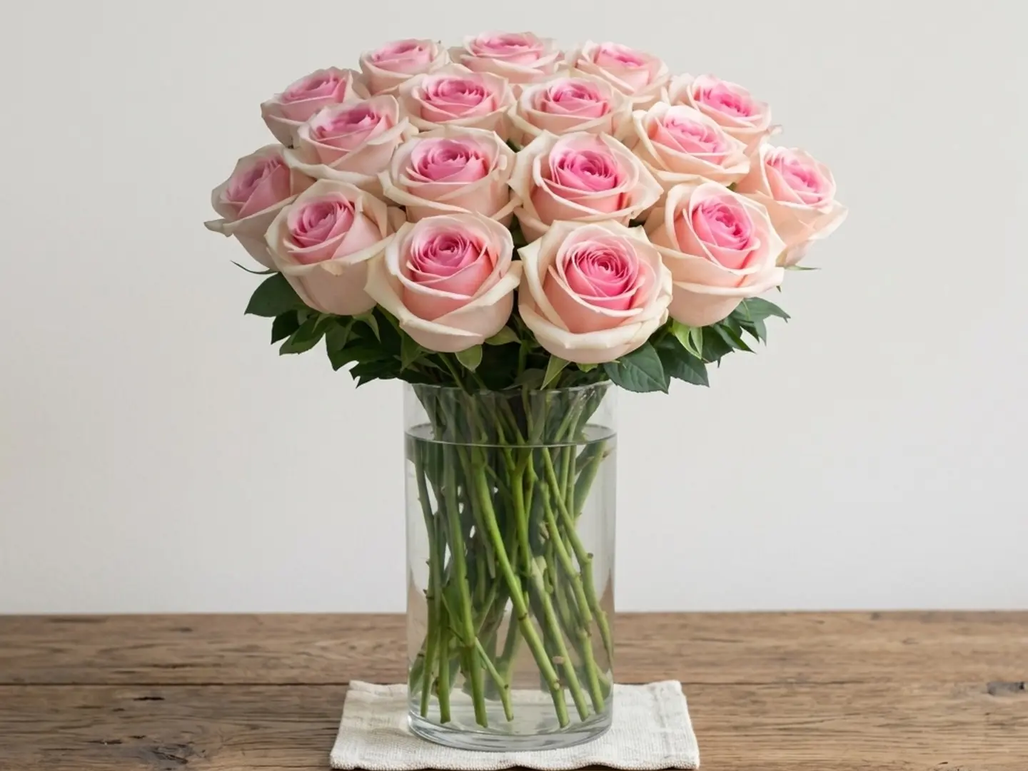Light Pink Rose Vase