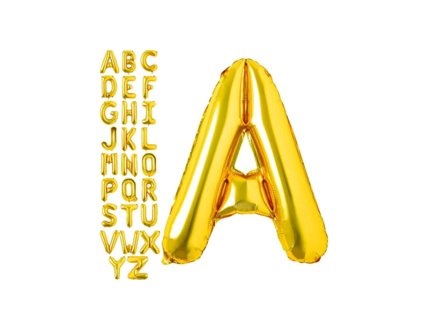 Large Helium Letters. Gold.