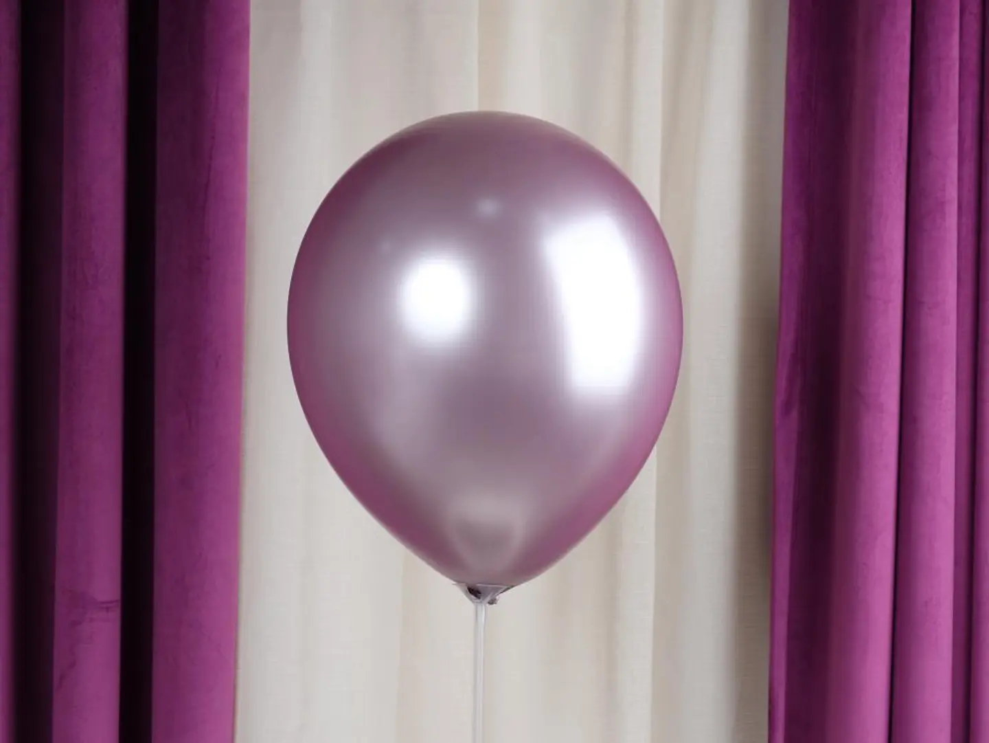 Pink Chrome Balloon