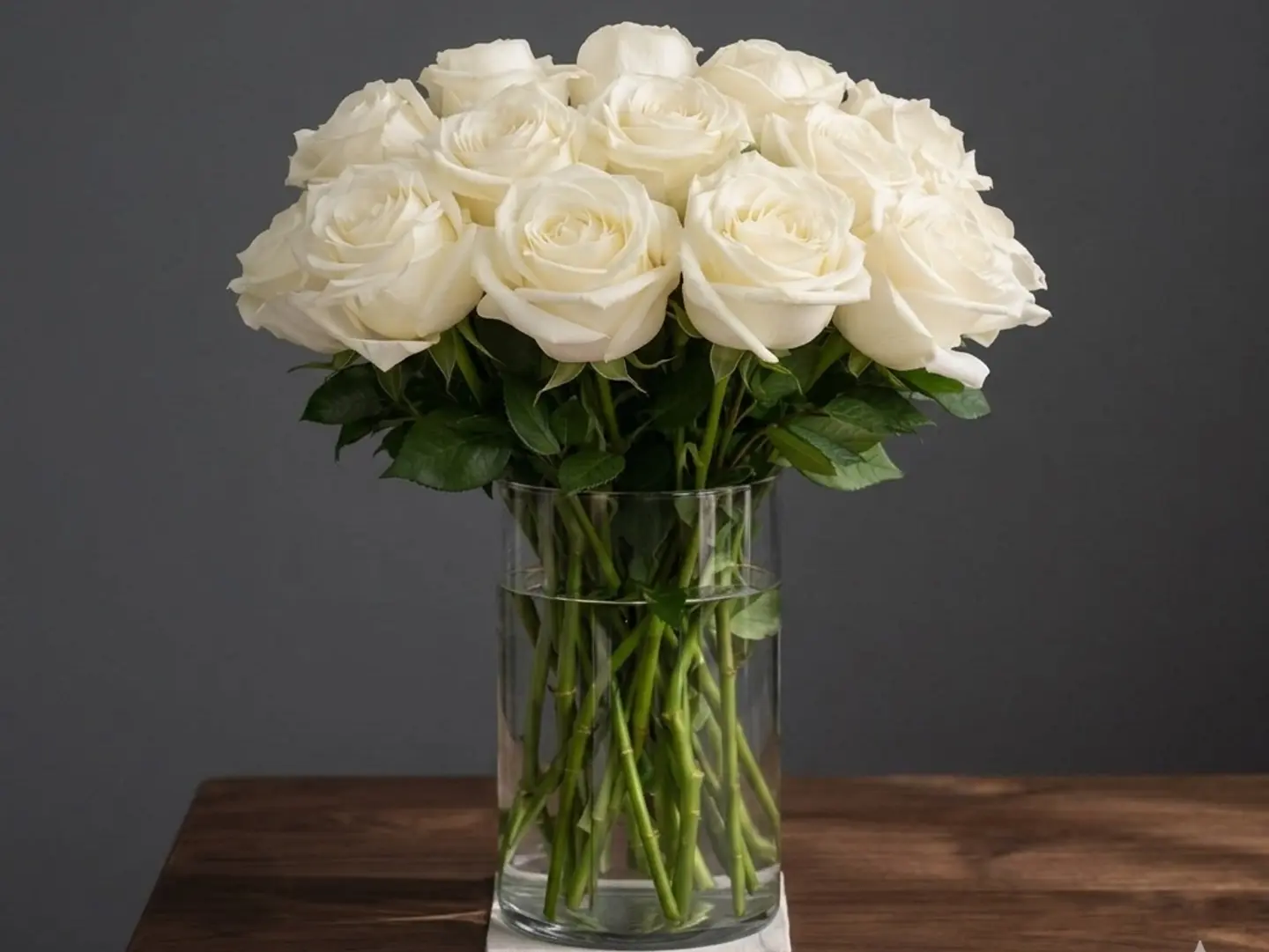 White Dutch Rose Vase