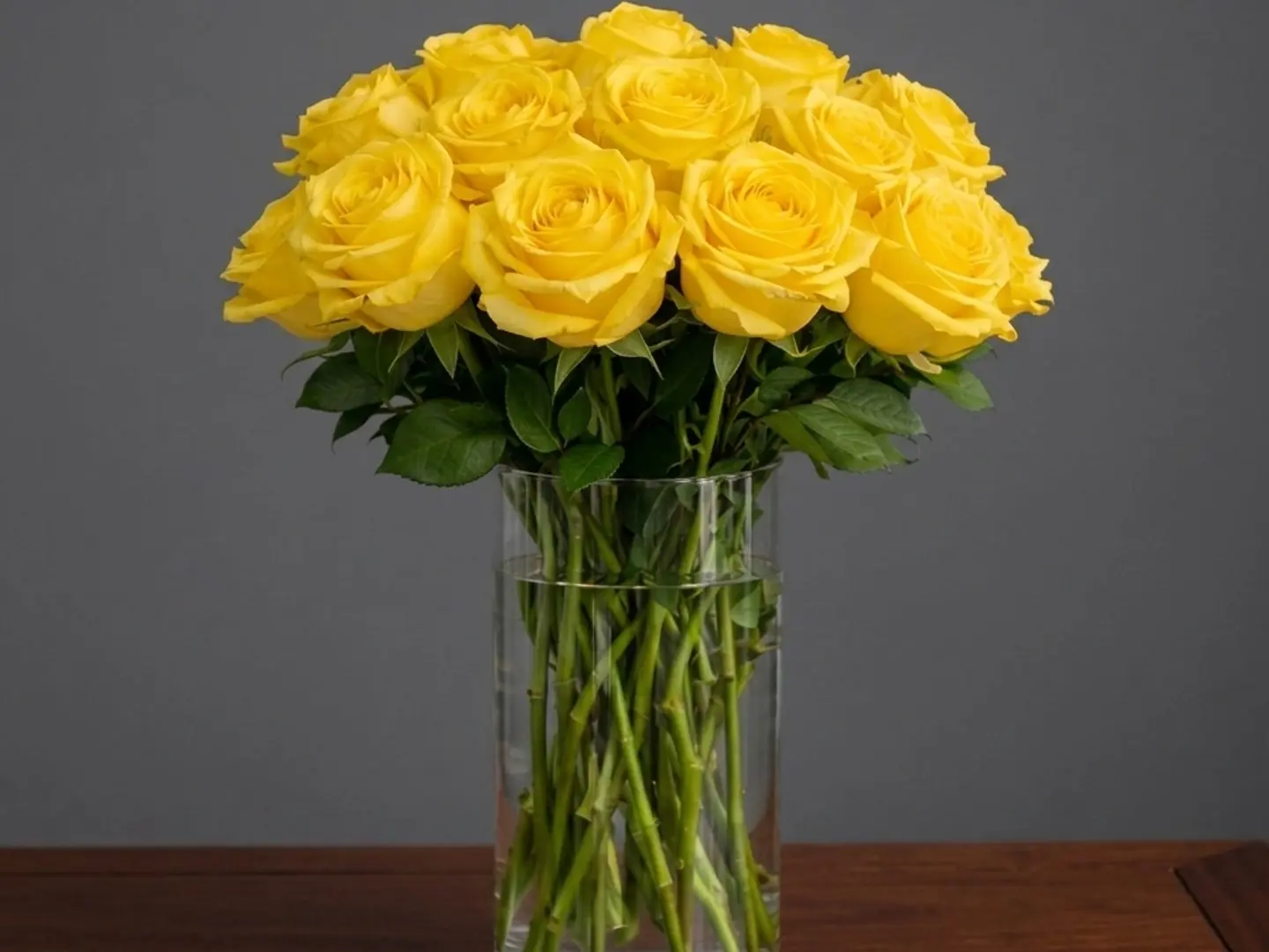 Yellow Rose Vase