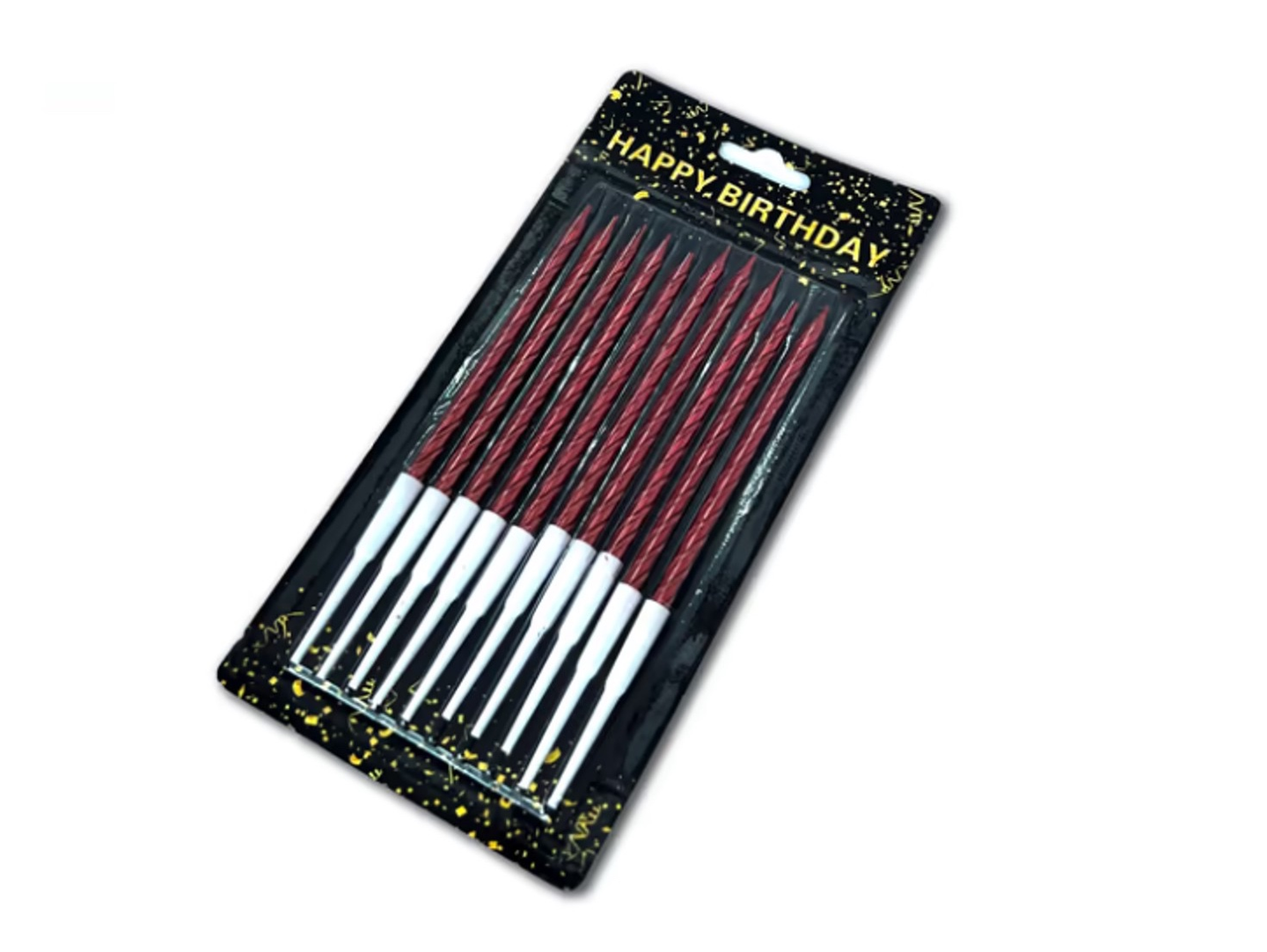 Small Dark Red Cake Candles