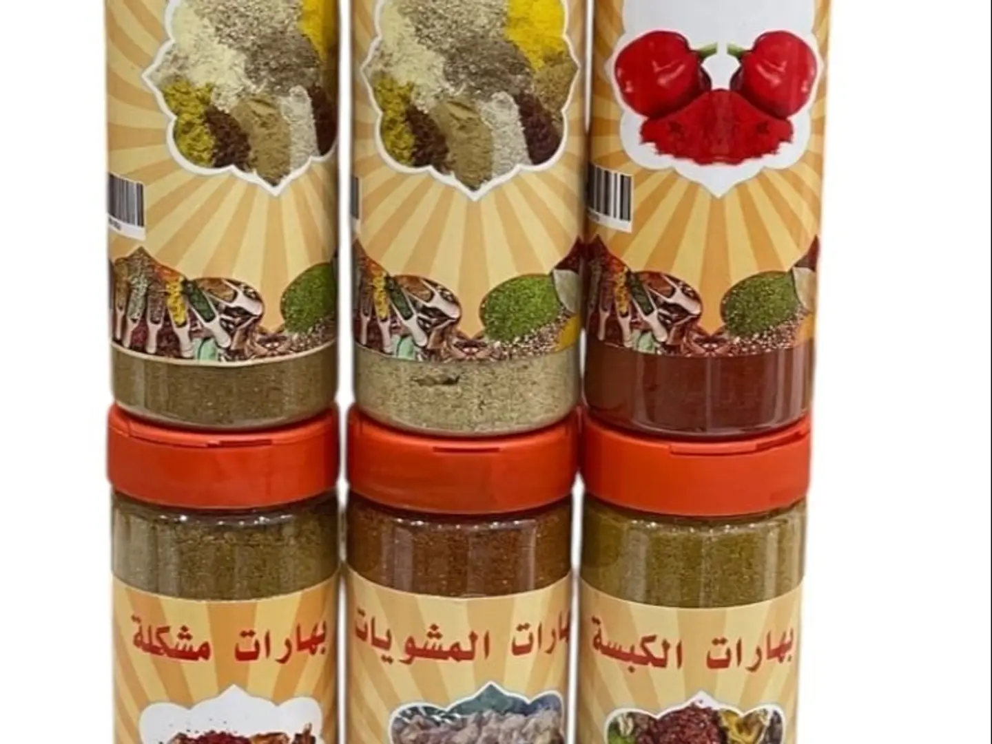 6 Tins Assorted Spices