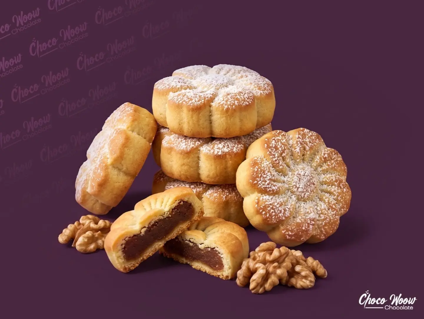 Maamoul With Dates And Walnuts