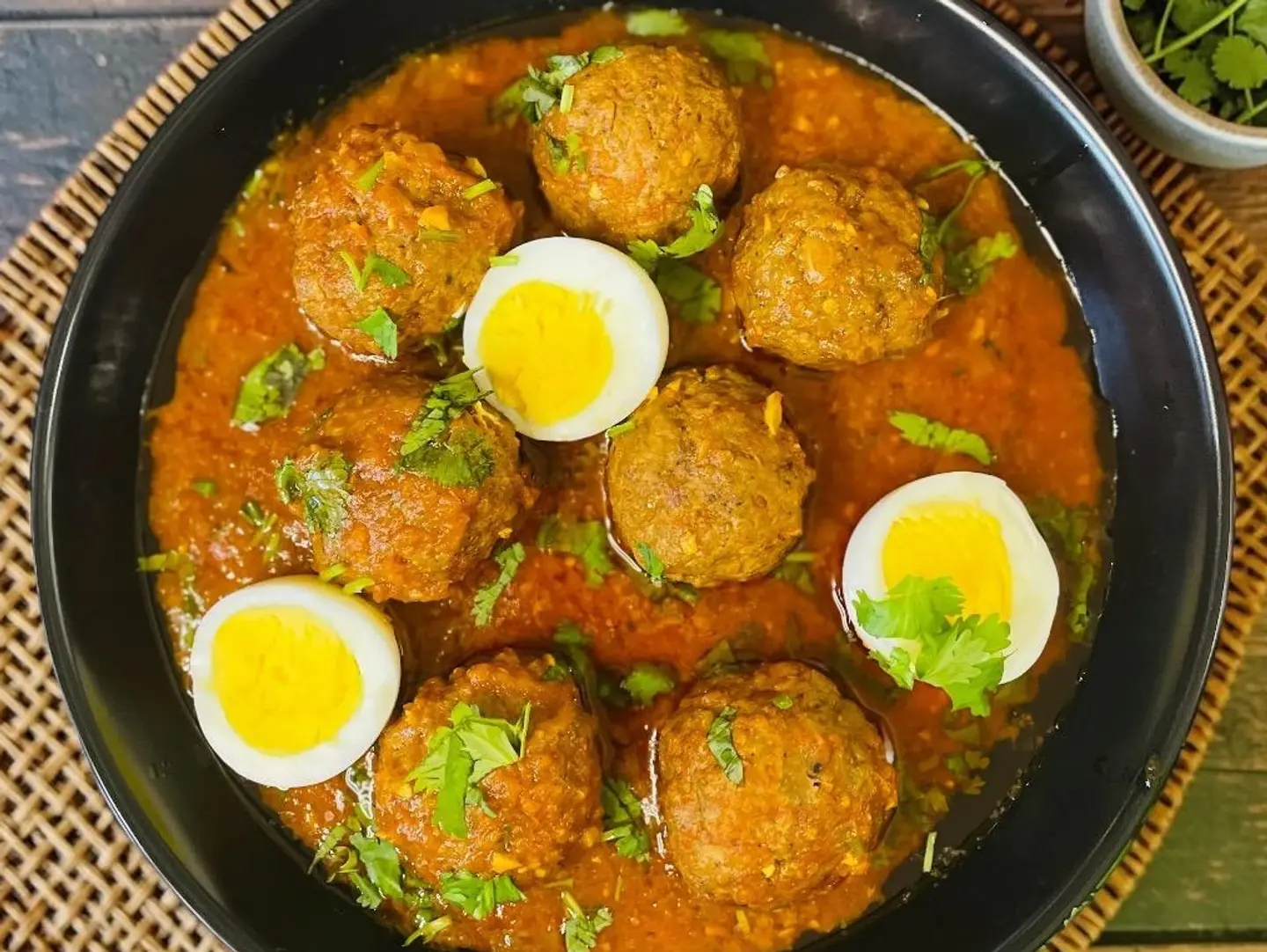 Mutton Qofta With Egg