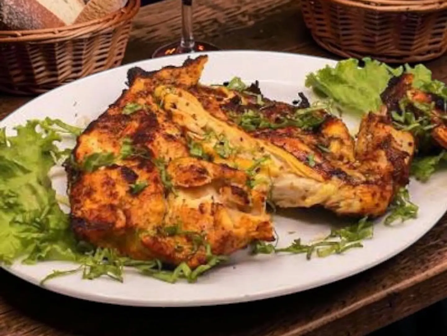 دجاج تكة مشوي مع رز