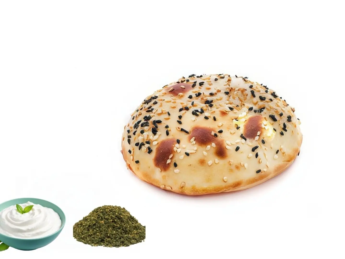 مدوره لبنه زعتر