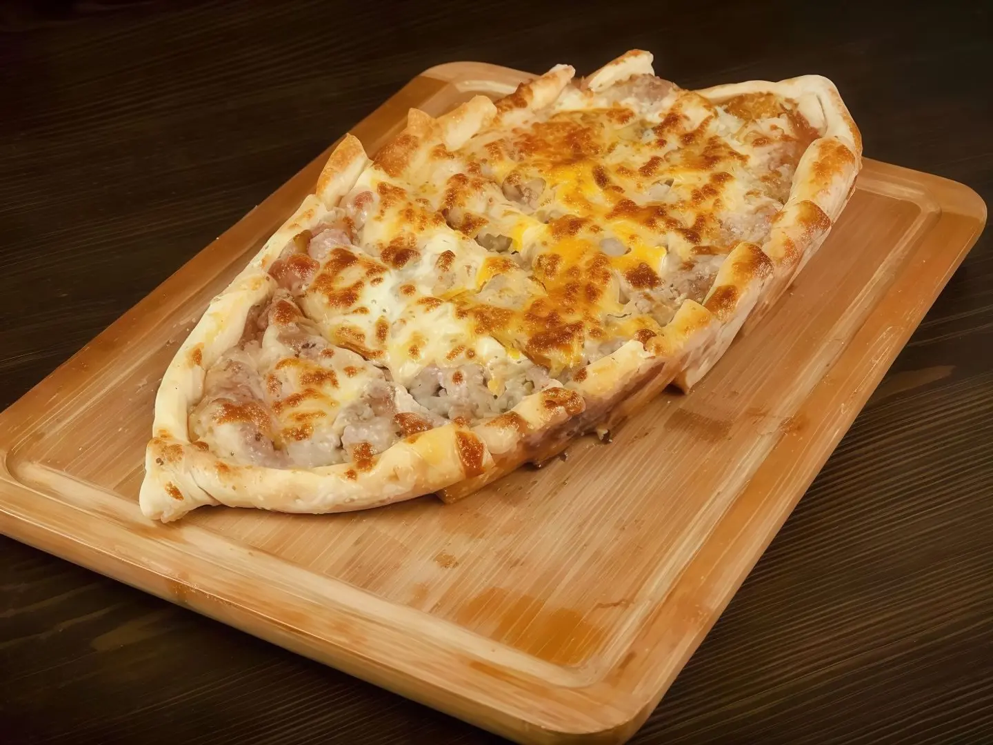 Meat And Cheese Pie.
