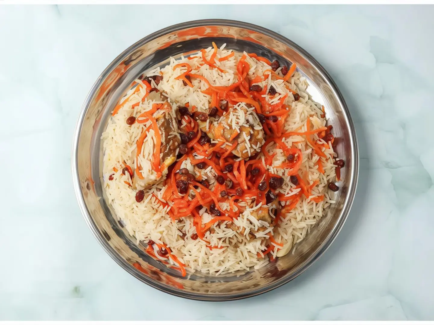Kabsa And Hamsa Meat