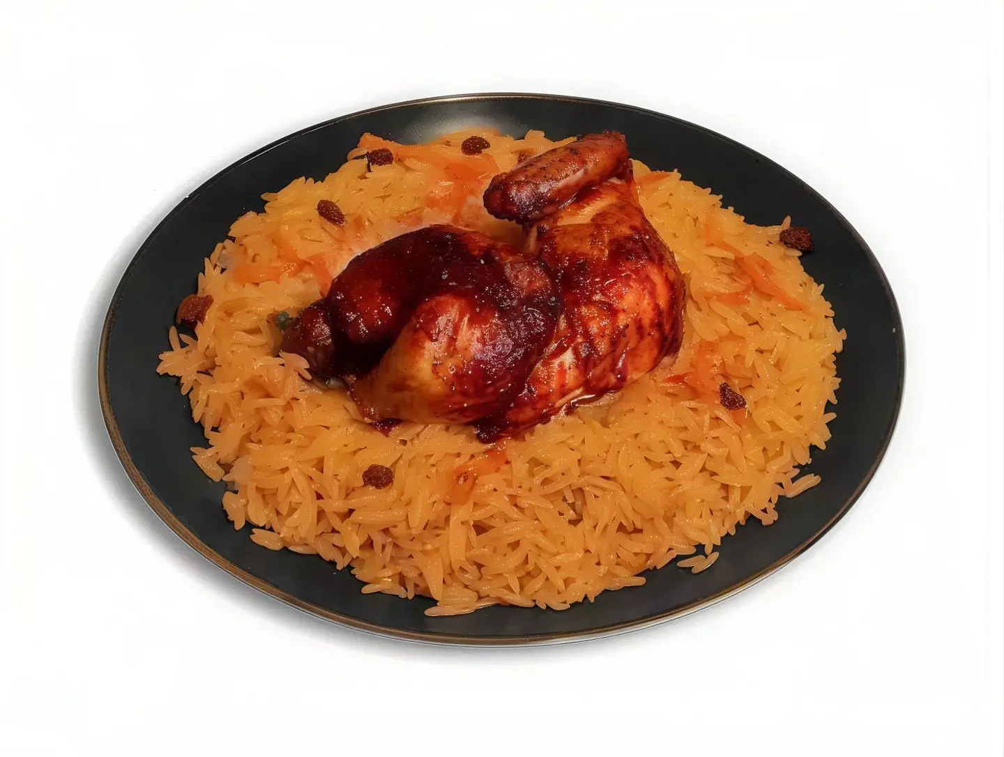 Quarter Grilled Chicken With Rice