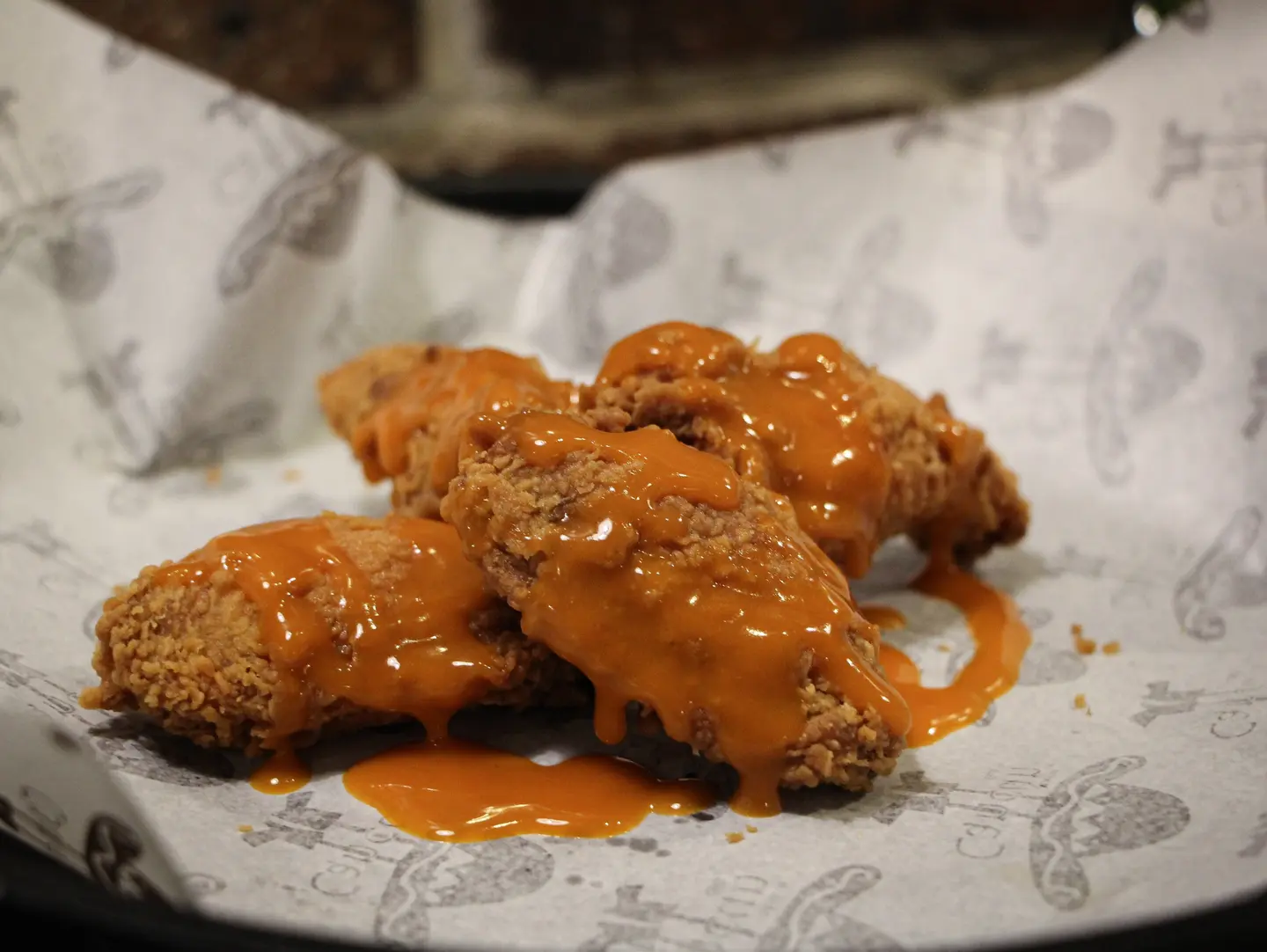 Fried Chicken Wings - With The Buffalo