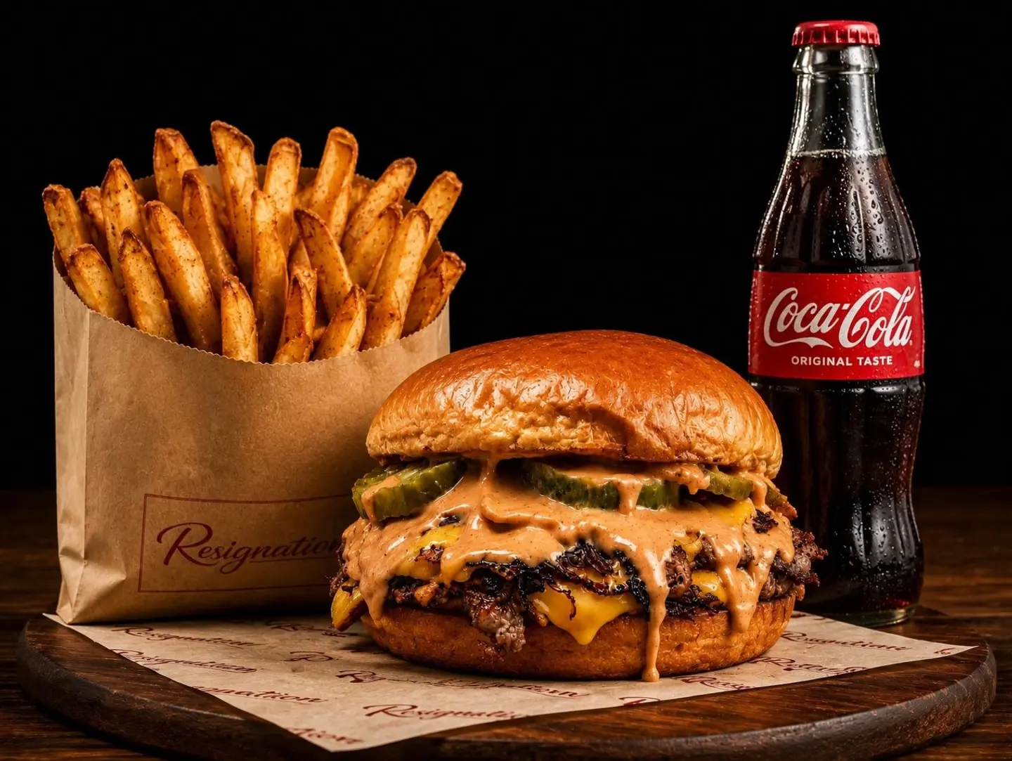 Smoky Beef Burger Meal