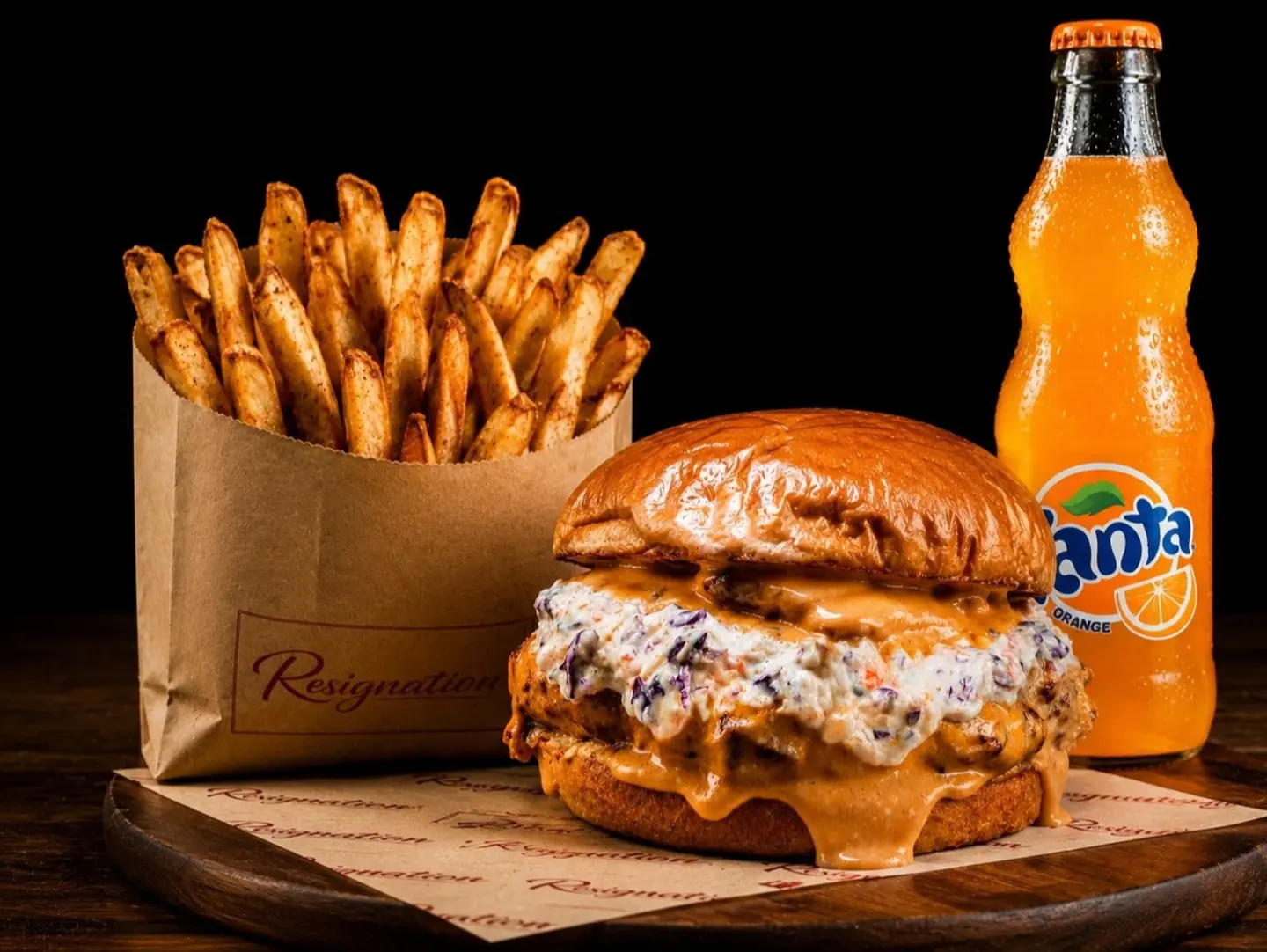 Maple Crispy Chicken Burger Meal