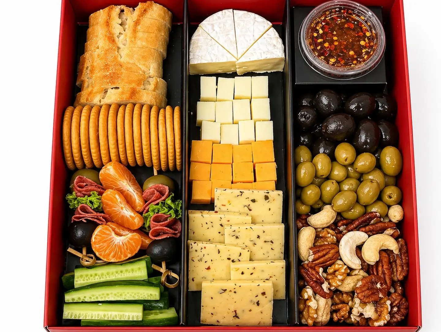 طبق اجبان وسط