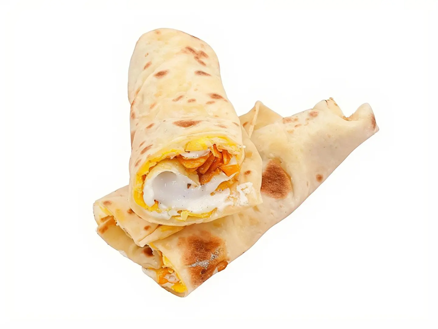 Cheese Chapati With Egg And Potatoes