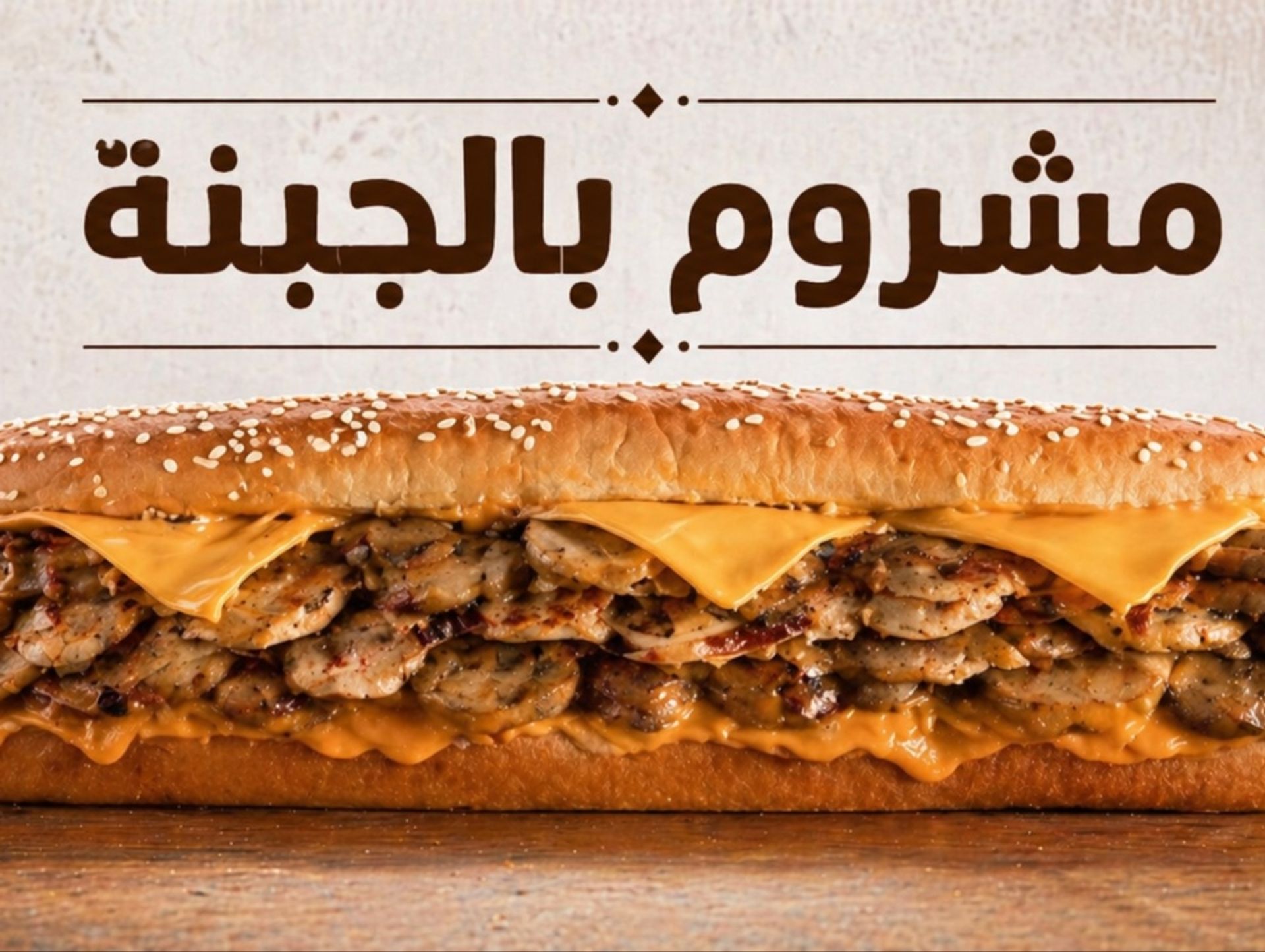 مشروم بالجبنة - بدون وجبة
