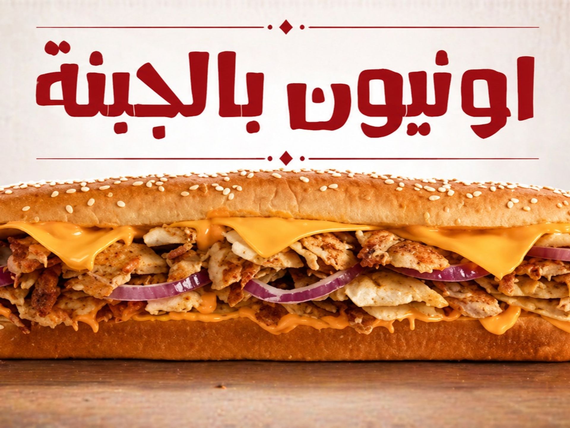 أونيون بالجبنه - بدون وجبة