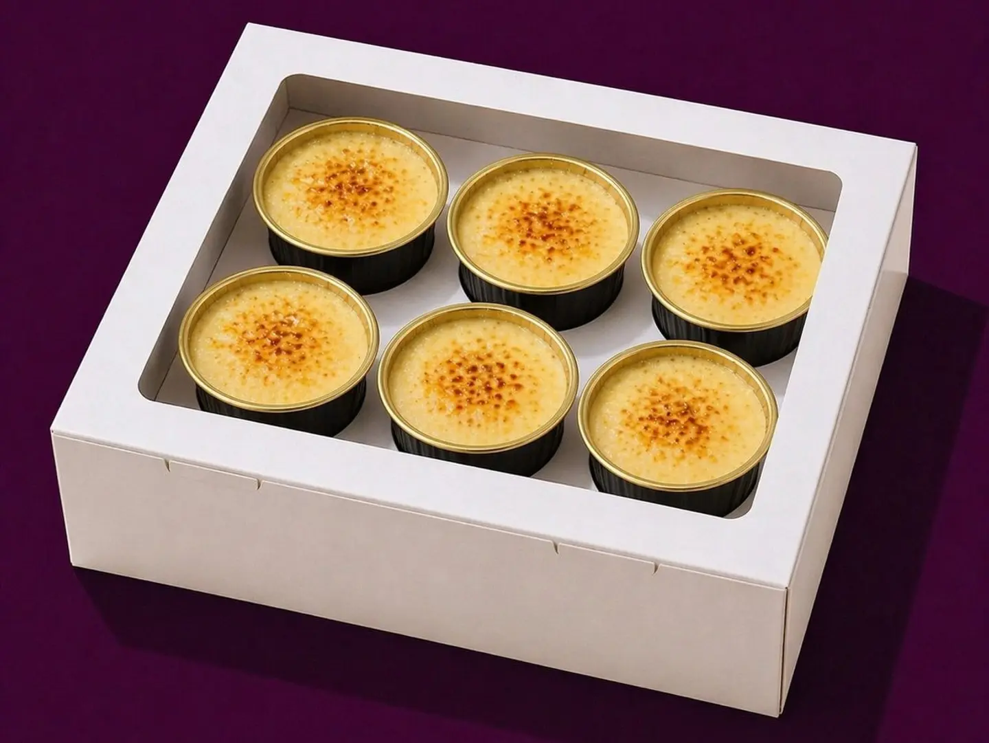 Mini Crème Brûlée Box 6 Regular Cups