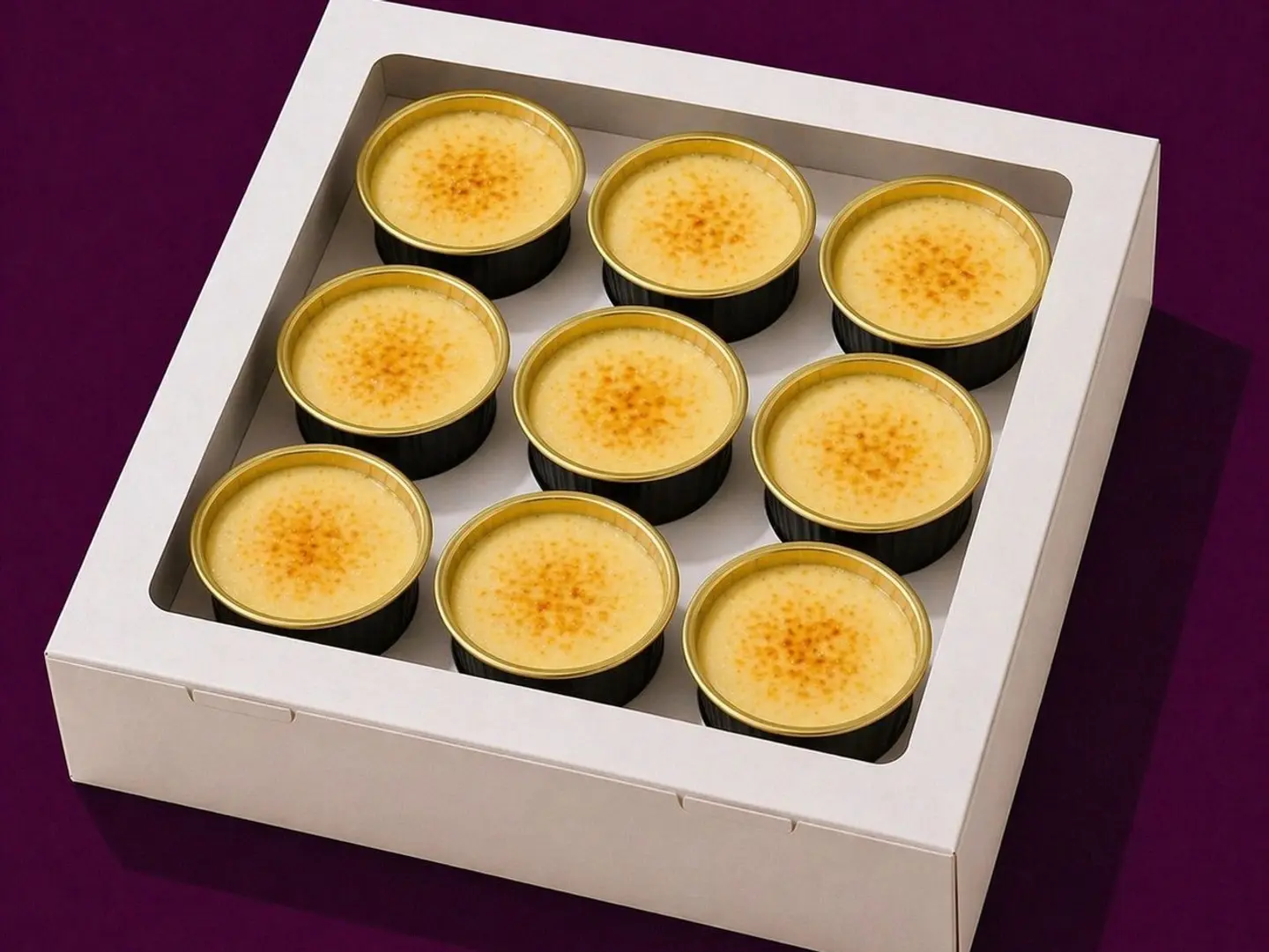Mini Crème Brûlée Box 9 Regular Cups
