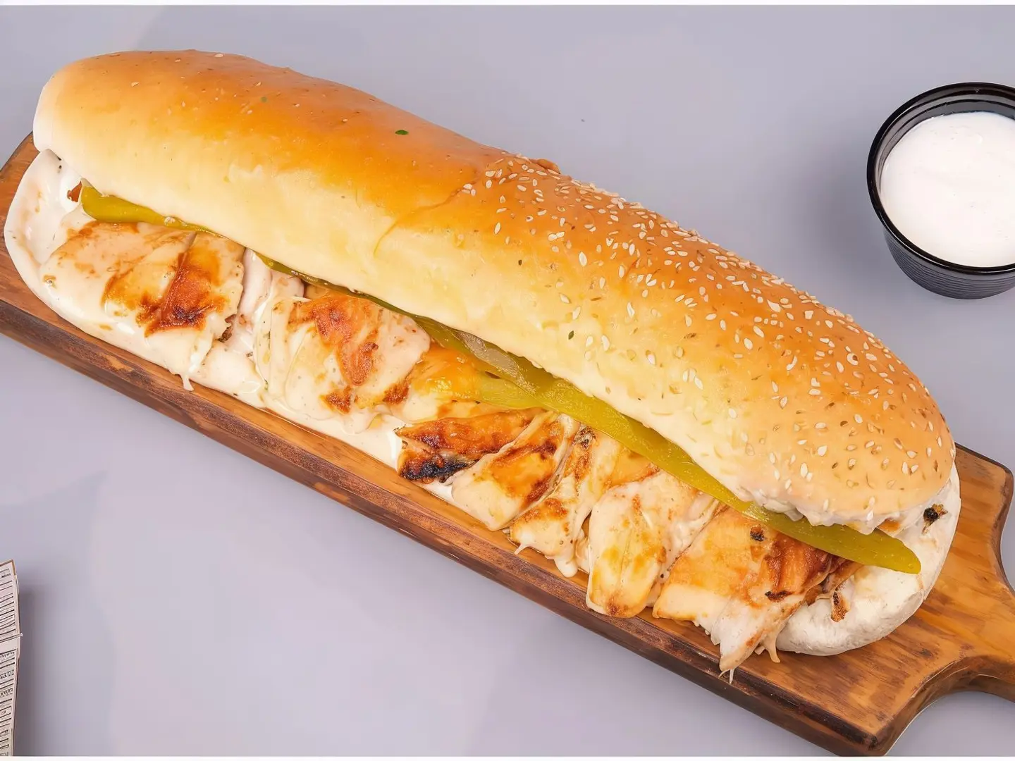 شاورما جامبو بالجبن حراق