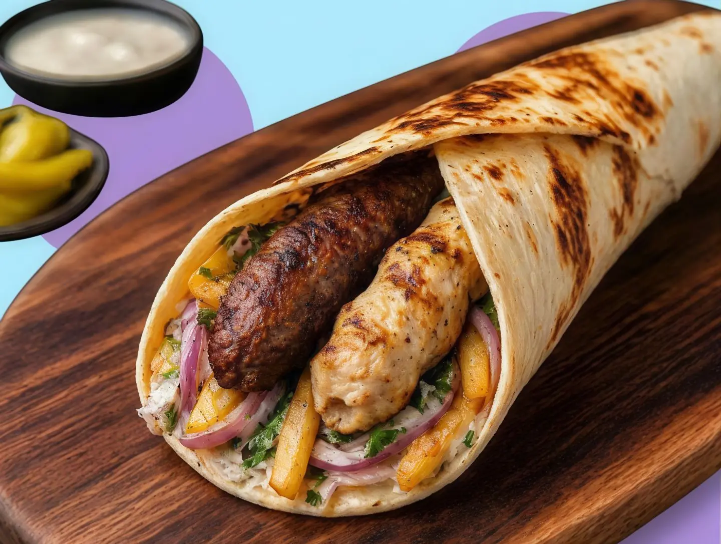 Mixed Kebab Sandwich