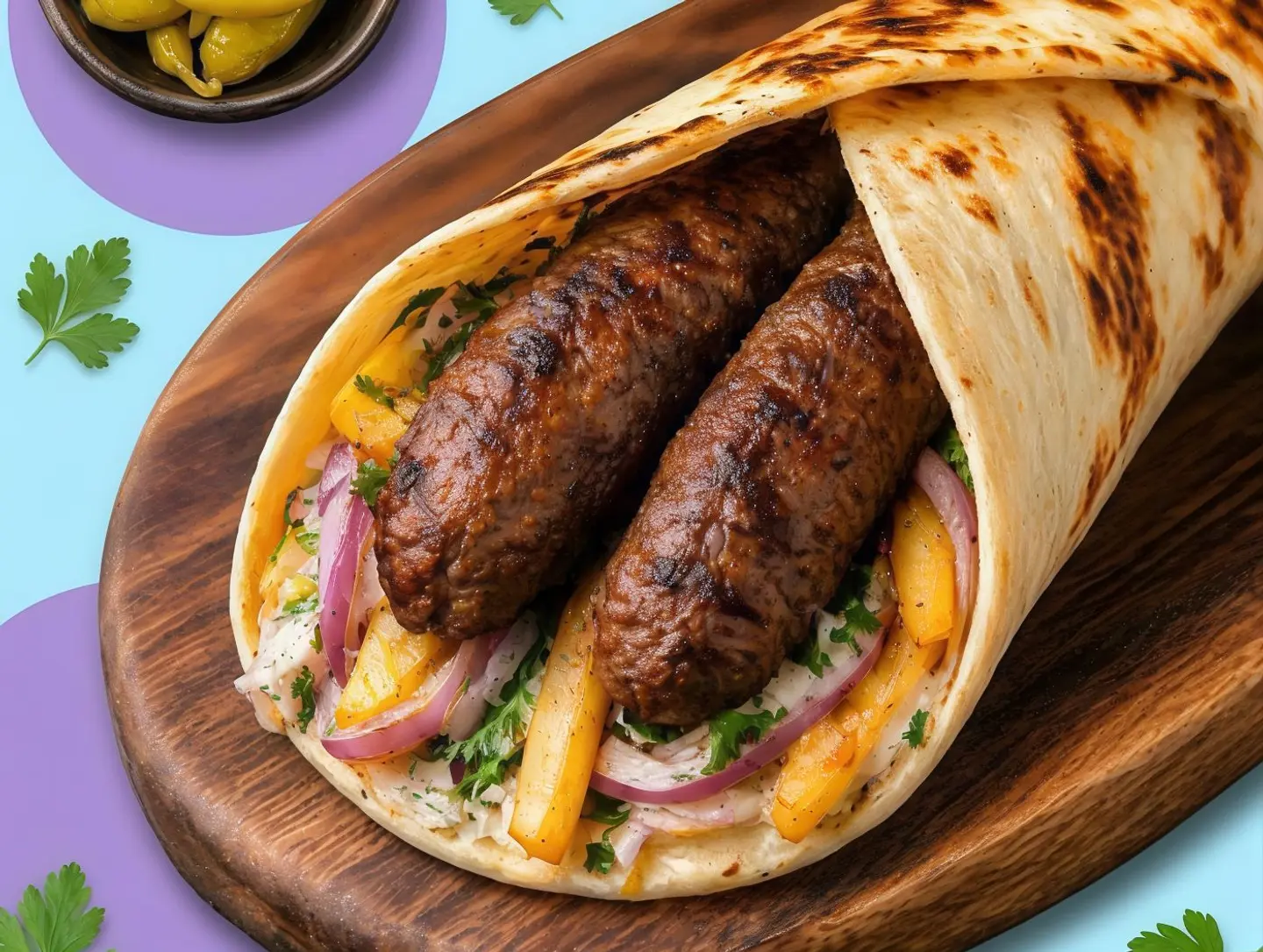 Meat Kebab Sandwich