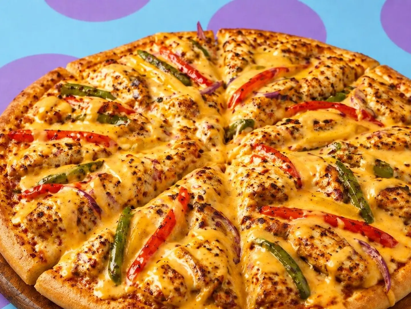 Chicken Fajita With Liquid Cheese