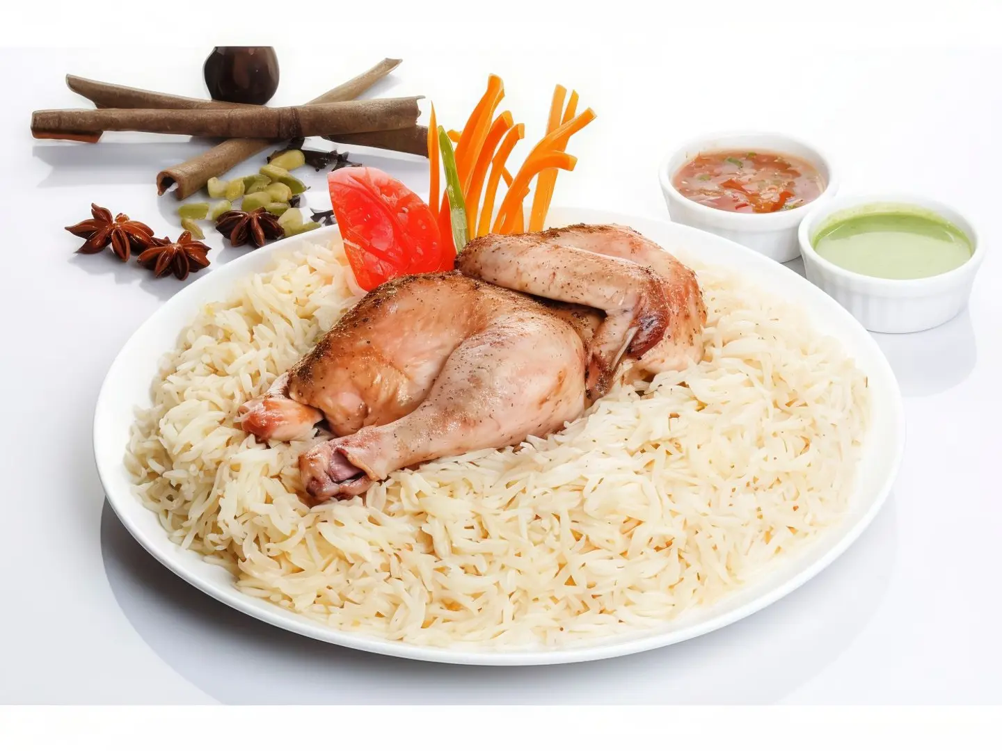 دجاج حنيذ - نص حبة دجاج