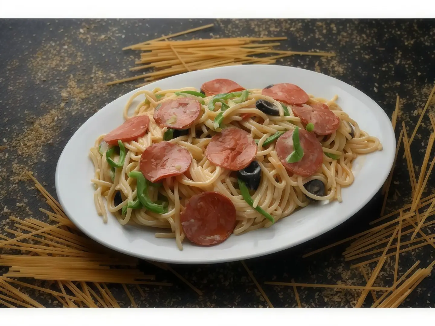 سباغيتي ببروني