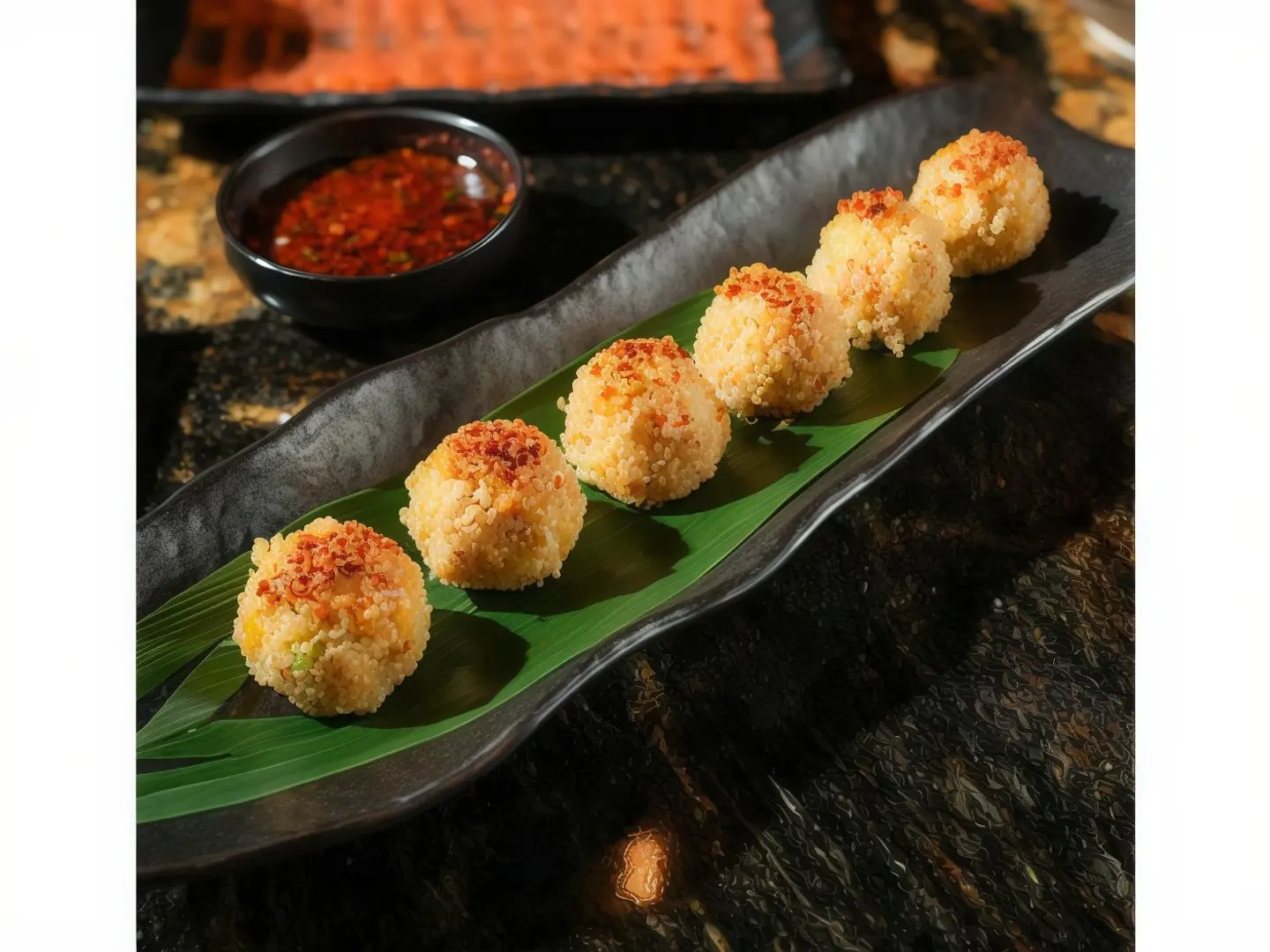 Crispy Quinoa Crab Bites