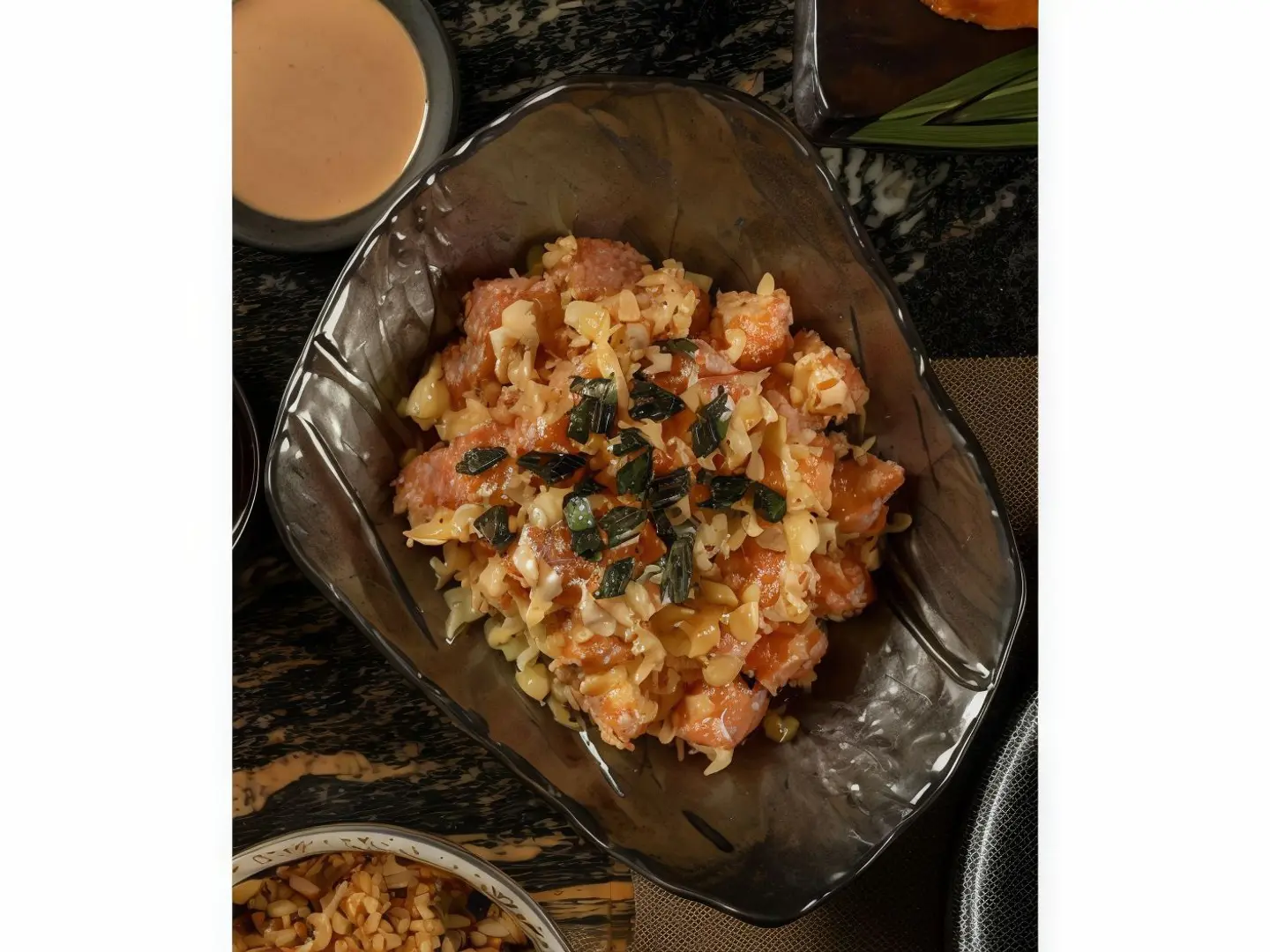 Spicy Crunchy Salad (Salmon Or Tuna)