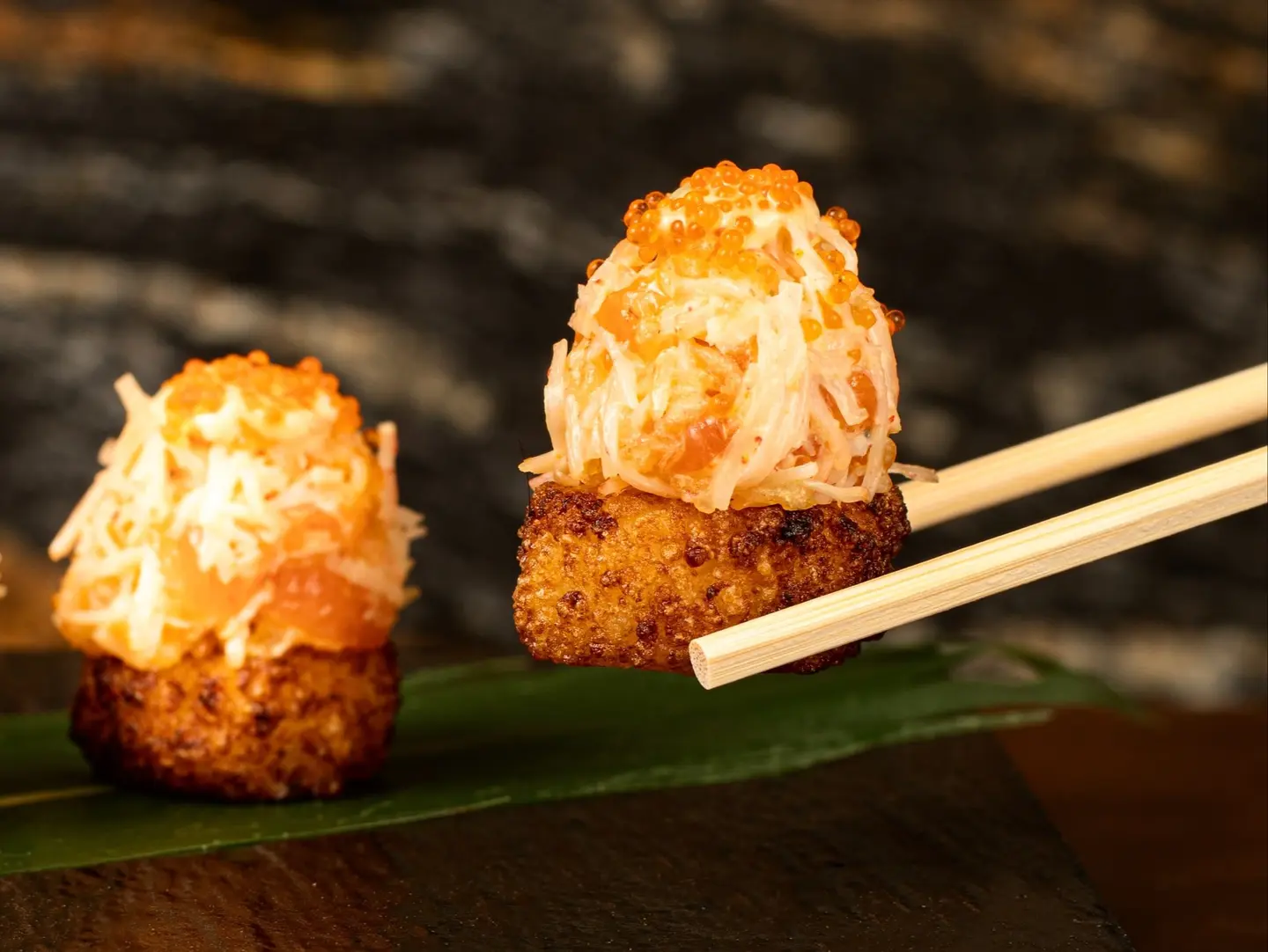 Truffle Salmon Crispy Rice