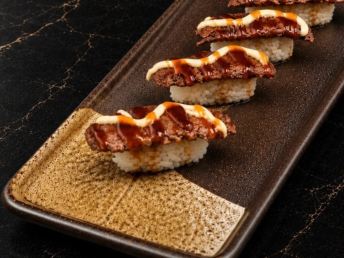 Beef Burger Nigiri