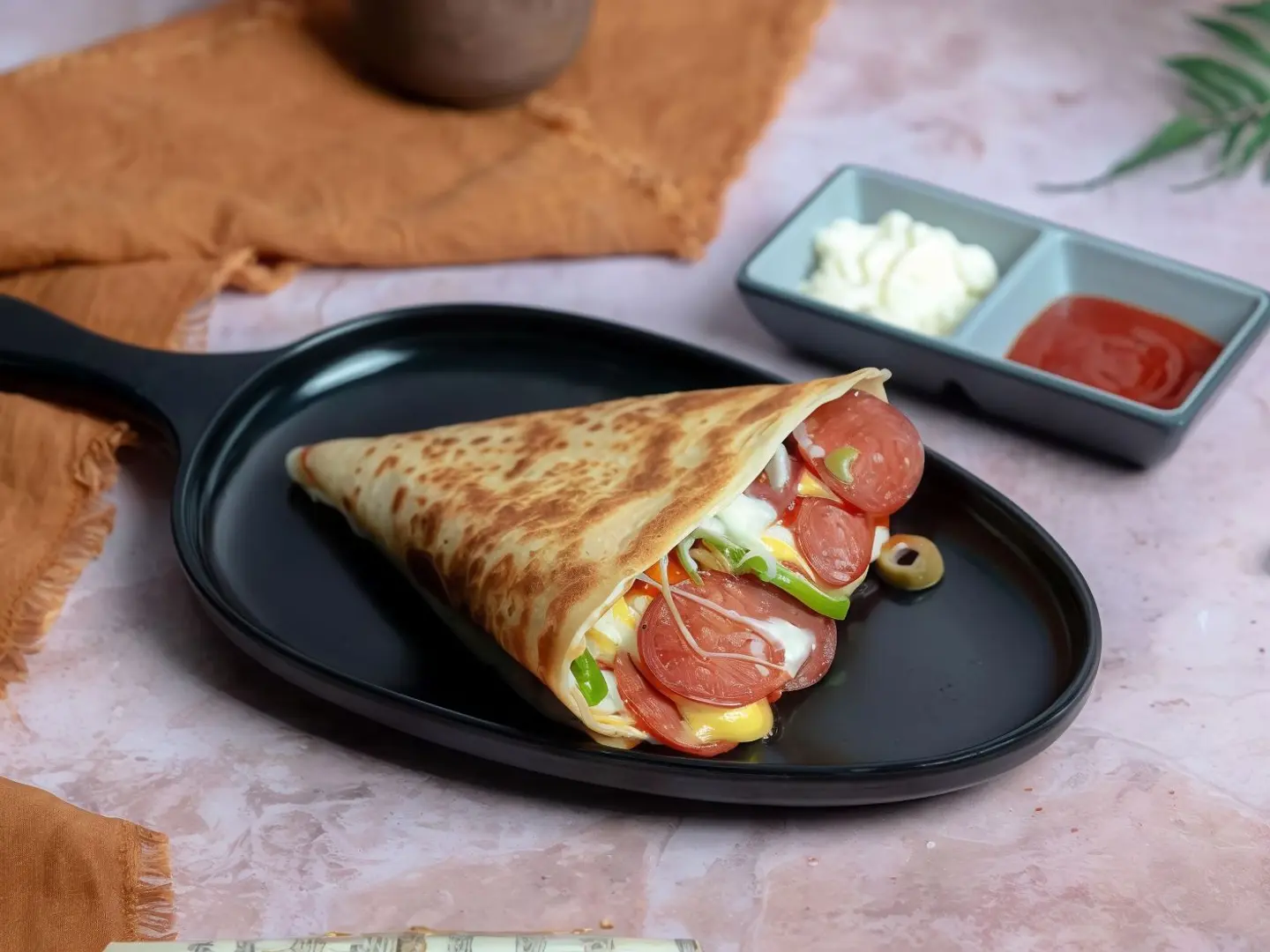Pepperoni Crepe