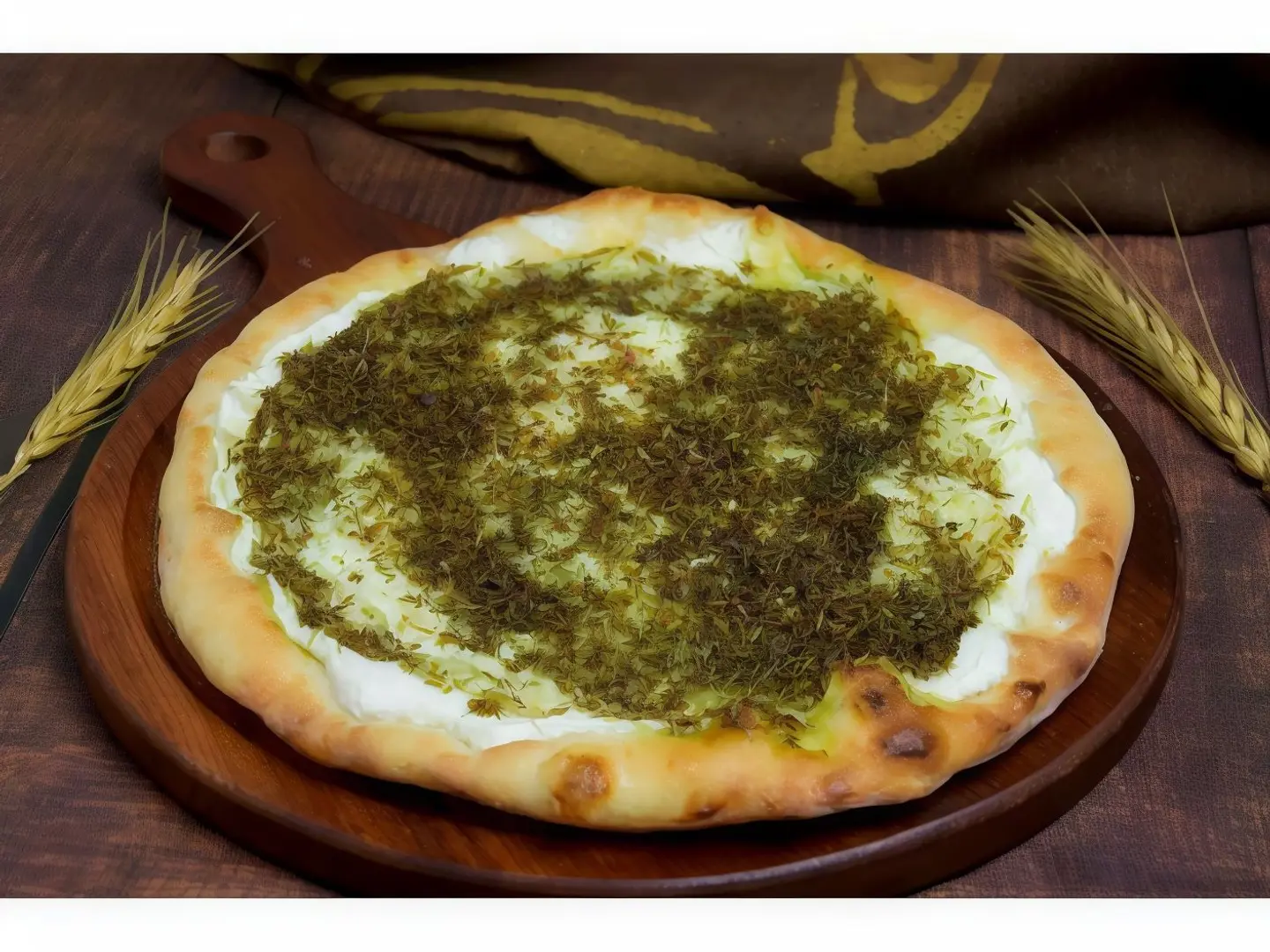 لبنه بالزعتر