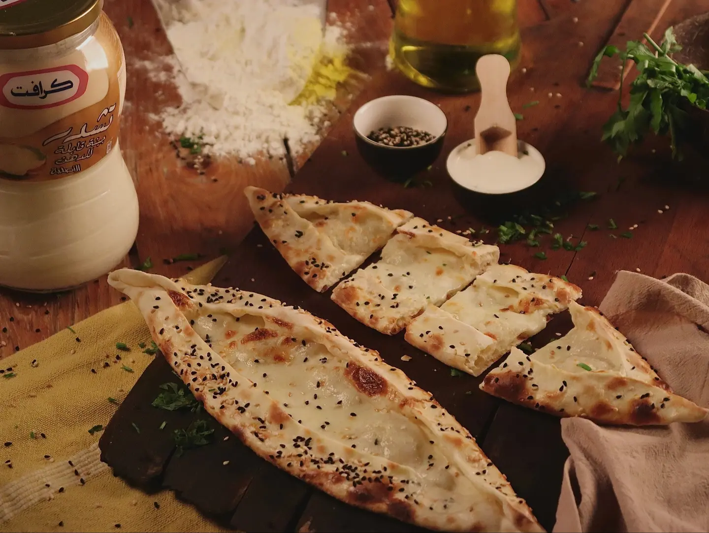 فطيرة جبن سائل