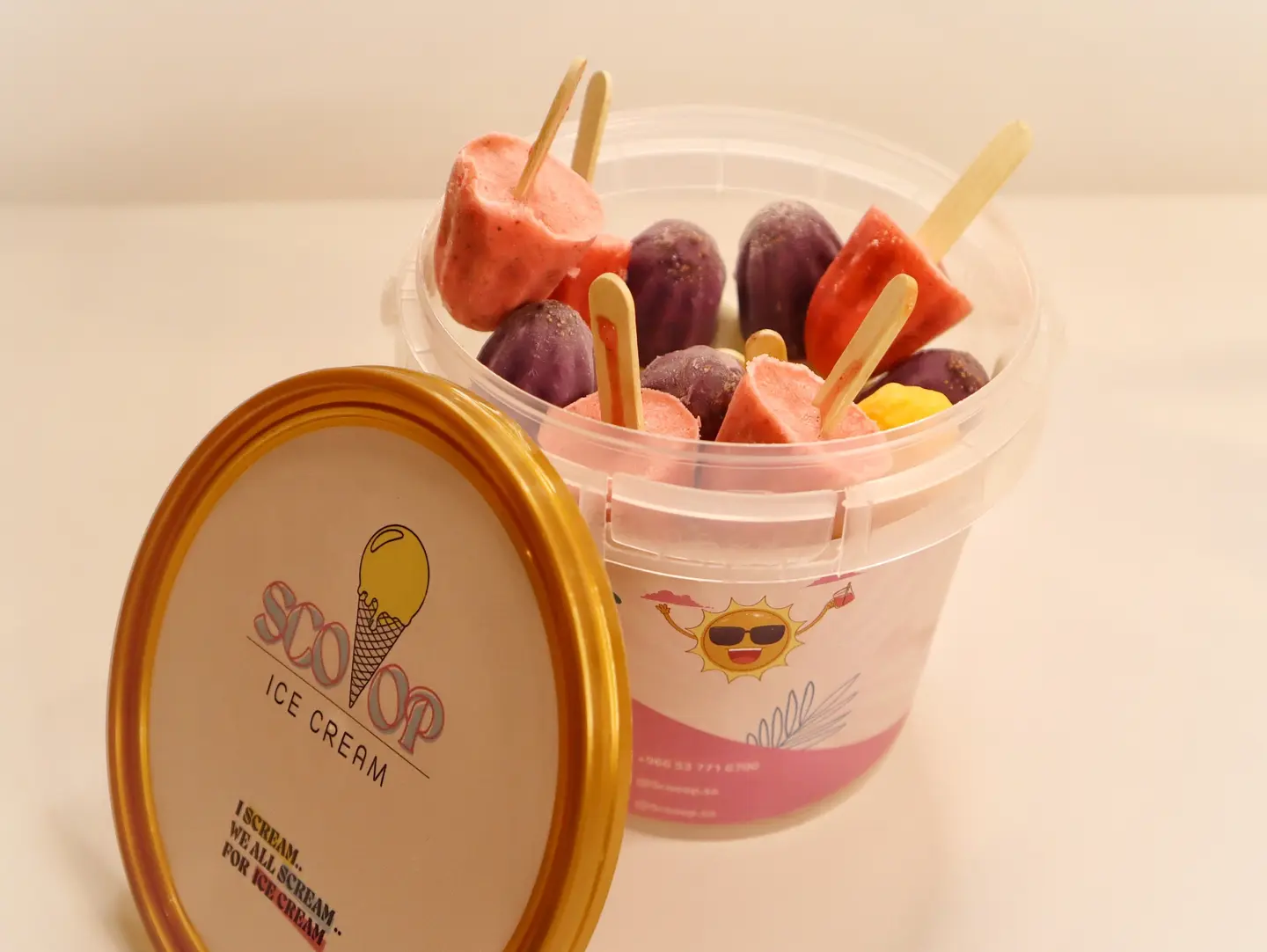 8 Pieces Mini Pop Natural Ice Cream