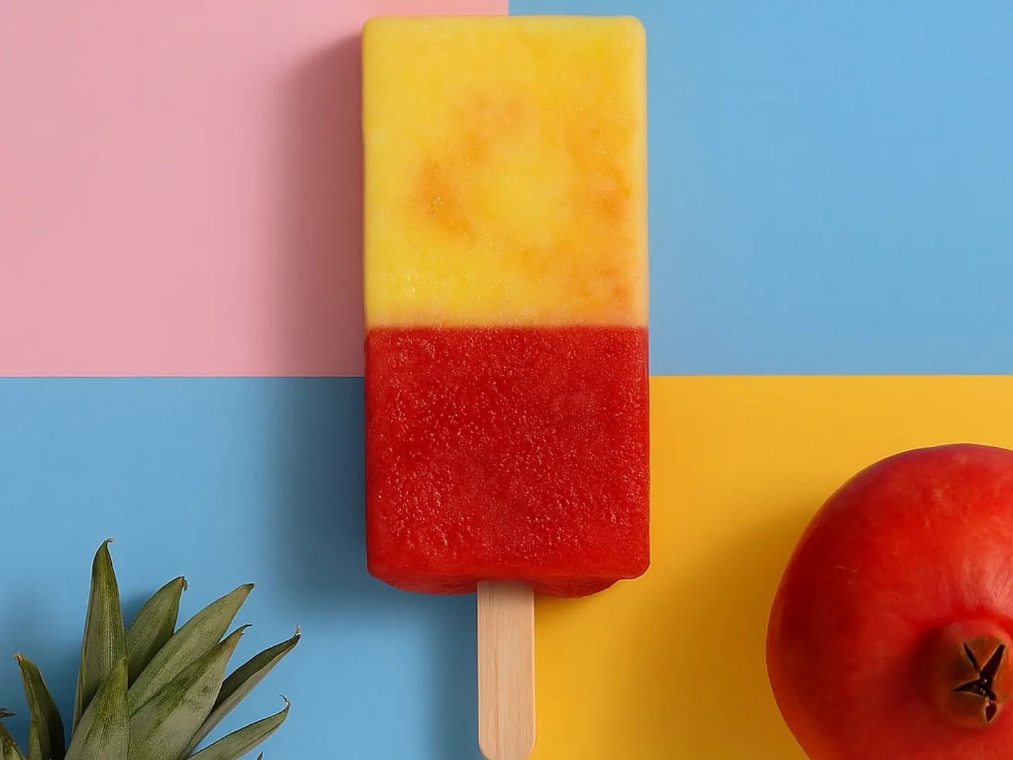Pomegranate & Pineapple Popsicle